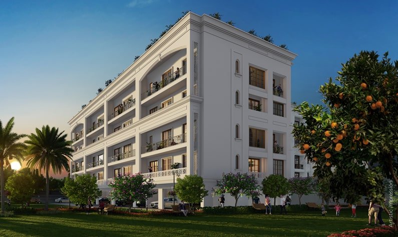 Check out the side view of Flower Valley The Orchard - luxury independent floors in Sohna, Gurgaon
